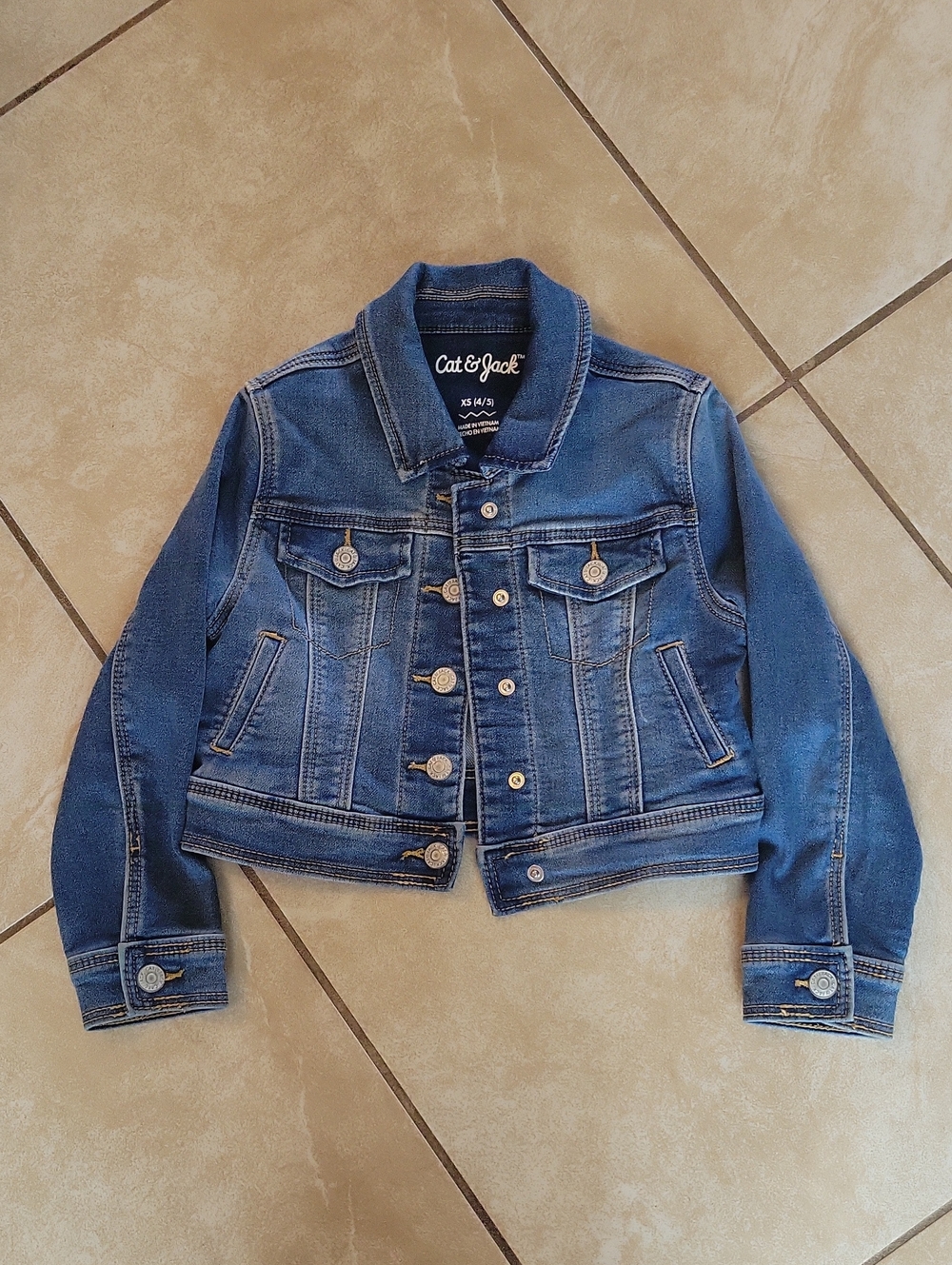 Cat & Jack Blue Denim Jean Jacket for Kids